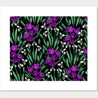 Snowdrops and Crocuses Posters and Art